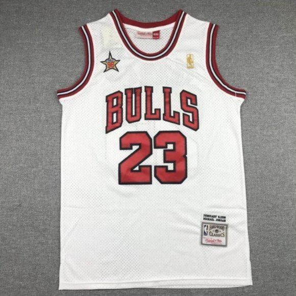Nba Shirts Chicago Bulls 23 Michael Jordan White Jersey Poshmark